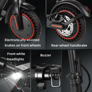 EU Eropa Jerman gudang 8.5 inci ban Motor 350w <span class=keywords><strong>2</strong></span> roda lipat dewasa listrik E Scooter - Product Image 3