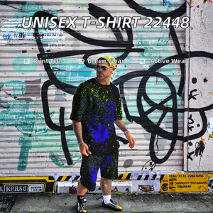 Camiseta Deportiva Unisex 100% Poliéster, Corte Holgado, Manga Corta, Tela Oxford, Logotipo Frontal, Teñido con Hilo, Impresión Digital, Lisa - Product Image 2