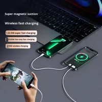 Batterie externe magnétique sans fil de haute qualité PD 22,5W 20W 10000mAh avec charge rapide 15W et entrée Type-C pour iPhone