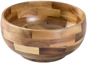 Bol rond en bois <span class=keywords><strong>de</strong></span> 8 pouces, planche à découper en bois d'olivier avec bol et ensemble d'ustensiles, bol à épices en bois - Product Image 2