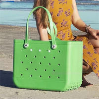 Sac fourre-tout en EVA imperméable à prix de gros d'usine, sac à bandoulière tendance pour femme, sac coulissant en EVA personnalisé, sac de plage L14