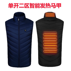 Chaleco calefactable con cuello alto, calefacción eléctrica, recargable por USB, ropa inteligente con temperatura constante para exteriores - Product Image 4