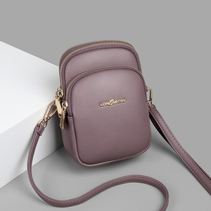 กระเป๋าถือสะพายข้างใบเล็กหนังแท้สำหรับใส่เครื่องสำอาง ความจุเยอะ เหมาะสำหรับใช้ในชีวิตประจำวัน  กระเป๋าสะพายไหล่ผู้หญิง - Product Image 1