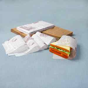 Papier sulfurisé écologique double face 40g, pâte à papier, logo personnalisé, imperméable pour l'emballage alimentaire - Product Image 2