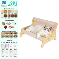 BH Lit-griffoir pour chat sans désordre et sans perte de fibres, grand griffoir en sisal pour meubles et canapé, pour griffer et jouer
