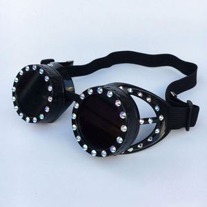 Gafas de Moda al por Mayor de Fábrica para Hombres y Mujeres, Gafas de Fiesta, Cosplay, Vintage, con Pedrería, Punk, Steampunk - Product Image 3