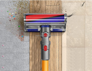 Tête d'<span class=keywords><strong>aspirateur</strong></span> pour sols durs compatible avec Dysons V8 V10 V11 V15 tête de <span class=keywords><strong>brosse</strong></span> à rouleau souple pour <span class=keywords><strong>parquet</strong></span>, marbre et carrelage - Product Image 6