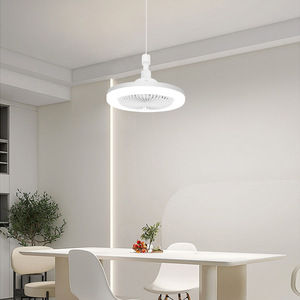 Nuevo ventilador eléctrico minimalista E27 con Control remoto con luz LED ABS cuerpo atenuación de tres colores y aromaterapia para villas - Product Image 5