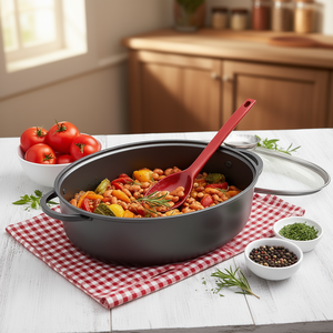 Bandeja para asar ELO de aluminio fundido Alucast de 28 cm con tapa para uso en horno - Product Image 3