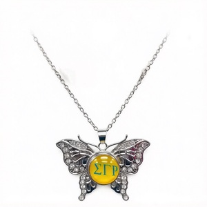 Collier personnalisable <span class=keywords><strong>Sigma</strong></span> Gamma Rho Sorority bleu royal et or avec perles saisissantes, bracelet inspiré de <span class=keywords><strong>Sigma</strong></span> - Product Image 4