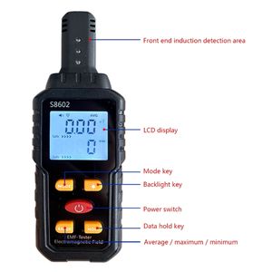 Compteur EMF 5HZ-3.500HZ détecteur EMF numérique 3-en-1 testeur EMF équipement de chasse aux fantômes détecteur de rayonnement électromagnétique - Product Image 2