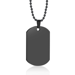 Custom Anti-Lost Stainless Steel <b>Dog</b> <b>Tag</b> Pendant | Engraved Logo Identity Jewelry Single Piece - Product Image 2
