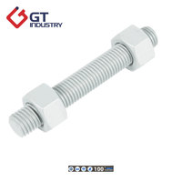 Carbon Steel Stud Bolt M14-M36 DIN976 Fully Thread Metric Hot Dip Galvanized SA540 B23 Thread Rod for Refinery Project Industry