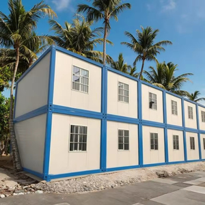Maisons préfabriquées modulaires à deux chambres en conteneurs de bureau, avec construction en acier léger ignifuge, à vendre - Product Image 5