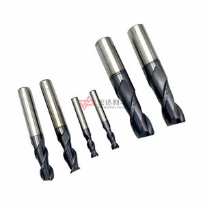 HRC45/55/60 penggiling ujung penggiling 4-flute CNC logam campuran keras 4-Flute persegi untuk melubangi dan mengebor - Product Image 5