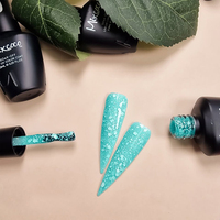 Vernis à ongles gel Mixcoco TPO Free Snowflake Glitter, paillettes blanches effet neige, gel UV LED à retirer par trempage pour nail art, salon et DIY