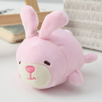 Porte-clés en peluche mignon personnalisé de petite taille chien Panda lion lapin peluche porte-clés en peluche jouet