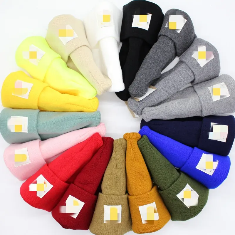 Cappelli di lana Multicolor per utensili da uomo cappelli da berretto da coppia per studenti a maglia caldi autunnali e invernali da donna alla moda