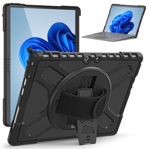 Estuche protector resistente y resistente para <span class=keywords><strong>Microsoft</strong></span> Surface Pro 8 13 pulgadas con teclado giratorio 360 con soporte adjunto disponible - Product Image 5