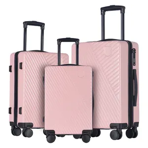 PC Shiny Travel Trolley Luggage Bag Waterproof Hard Shell Retractable Suitcase Bag