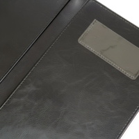 Porte-menu en cuir PU personnalisé avec logo, double pochette, pour restaurant, café, bar, porte-contrôle de comptes