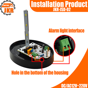 Moderno Juego de Luces de Alarma LED AC/DC 12V-240V, Luz de Advertencia Intermitente para Sistema de Alerta de Seguridad de Puertas, Aplicación para Motor de Puerta Corredera - Product Image 5