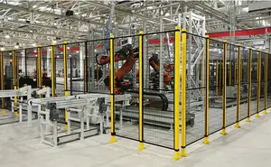 Industrial Warehouse Safety Robotics Machine Guard Fence