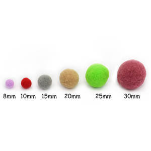 8 mm 2000 pièces Pompon en acrylique coloré pour artisanat, fête, bricolage, décoration <span class=keywords><strong>de</strong></span> <span class=keywords><strong>maternelle</strong></span> et accessoires vestimentaires - Product Image 2