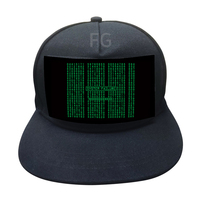 Nouvelle Arrivée Casquette avec Logo Varié et Panneau EL, Égaliseur Sonore Activé par Lumière LED, pour Sports, Loisirs et Utilisation en Extérieur