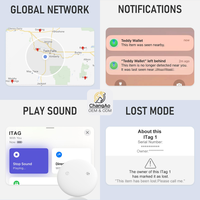 Traceur GPS Bluetooth intelligent étanche IP67 pour animaux, clés, portefeuilles, bagages – Autonomie de 1 an
