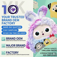 Porte-clés en peluche super doux personnalisés, écologiques, certifiés CE EN71 CPC, avec coton PP, tailles et couleurs personnalisées OEM ODM, fournisseur unique