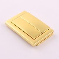 Loquet de boîte en métal couleur or pour coffret à bijoux, accessoires de valise en cuir