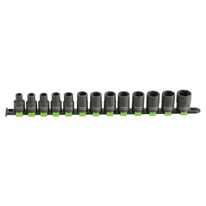 Fasano 12 <b>Pc</b> Socket <b>Set</b> 1/4 In Drive Metric 4-13 Mm For Automotive Repair - Product Image 1