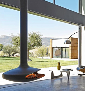 <span class=keywords><strong>Chimenea</strong></span> Interior Colgante de Acero de Color Personalizado con Combustible de <span class=keywords><strong>Bioetanol</strong></span> de Madera, <span class=keywords><strong>Chimenea</strong></span> Independiente Colgante de <span class=keywords><strong>Techo</strong></span> - Product Image 4