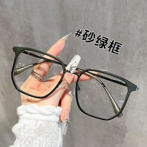 Montures de lunettes rectangulaires à monture complète pour hommes, légères, couleur noire unie, correction de la vue 2024 - Product Image 3