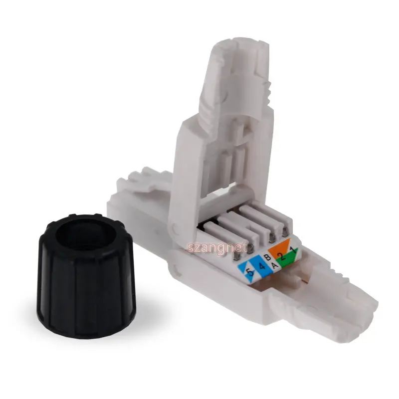 Hochwertiger Cat6/6A/7 Toolless Field Termination Plug RJ45 Cat6a FTP Toolless