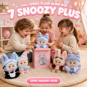 Peluche Music FOX Versione AI Occhi Normali Serie Dress up Fox Scatola a Sorpresa Blind Box Giocattolo Educativo in PVC da Collezione - Product Image 5