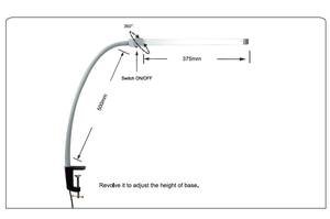Hàng Mới Về 112 Bóng Đèn Led Cho Tiệm Làm Móng Đèn Bàn Led Linh Hoạt Có Kẹp - Product Image 2
