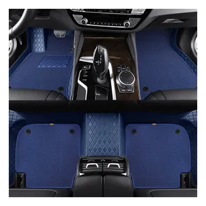 2022 novo design 3 Pcs Conjunto Completo 3D 5D Car Floor Mat Anti-Slip Cor Vermelha camada única veículo Car Mats para Honda bmw