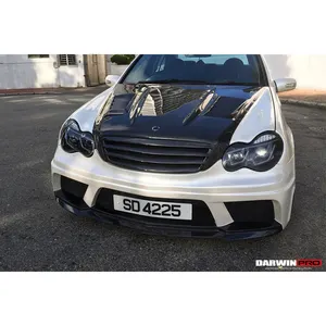 Darwin PRO BSD 1 Style Kohle faser grill Für Mercedes 2001-2007 C Klasse W203