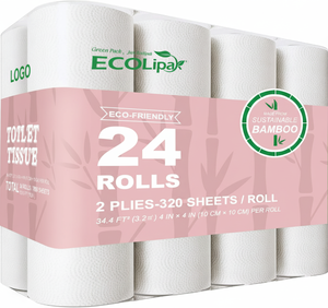 Hot Sale Duft freies Toiletten papier 4-lagig hypo allergen für Mütter Babys Plüsch polsterung Hoch absorbierende tägliche Verwendung - Product Image 1