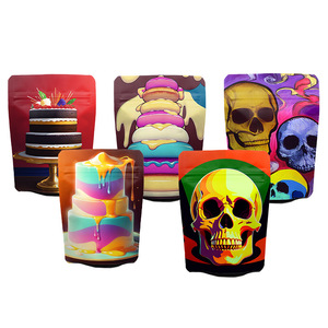 Tùy Chỉnh Pe Nhựa Ziplock <span class=keywords><strong>Doypack</strong></span> Bao Bì 3.5G 7G 14G 28G Chết Cắt Mylar Túi Vật Liệu Tái Chế Cho Thảo Mộc Khô Hoa Kẹo - Product Image 2