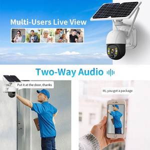Glommarket Tuya 4g太阳能PTZ摄像机CMOS运动检测无线防水双向音频闭路电视智能家居安全摄像机 - Product Image 3