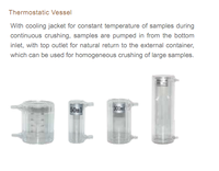 HUXI 400W Homogénéisateur à ultrasons Sonicator Sonicator Portable 0.1-300ml Laboratoire de perturbation des cellules de laboratoire Ultrasonique
