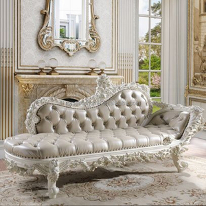 Ensemble de lit classique de luxe sculpté avec armoiries, style baroque français, en bois doré, pour chambre d'appartement, tailles et couleurs personnalisables - Product Image 4