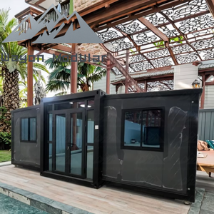 Villa extensible Wayon Tropical Resort gris anthracite avec finitions noires pour hébergement <span class=keywords><strong>de</strong></span> <span class=keywords><strong>vacances</strong></span> - Product Image 6