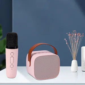 Wireless karaoke sets microphone with built in songs bluetooth speaker system sound box custom logo