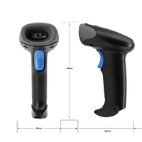 Lecteur de codes-barres portable sans fil USB CMOS U28 1D et 2D, lecteur de codes QR noir, garantie 1 an, supermarché, point de vente, entrepôt