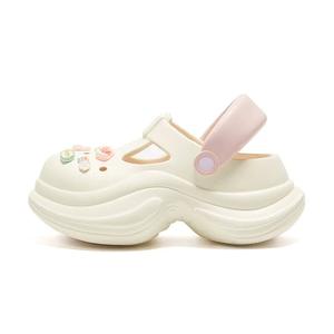 Sandales <span class=keywords><strong>à</strong></span> plateforme chunky pour <span class=keywords><strong>femme</strong></span> Sabots EVA respirants Soutien de la voûte plantaire pour femmes Sandales <span class=keywords><strong>à</strong></span> <span class=keywords><strong>talon</strong></span> 6cm pour la marche d'été pour femmes - Product Image 1