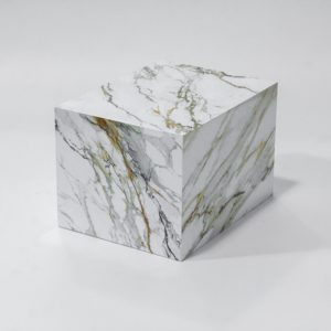 Luxe natuurlijke metalen roestvrijstalen urnen met marmerprint, uitvaartbenodigdheden - Product Image 1